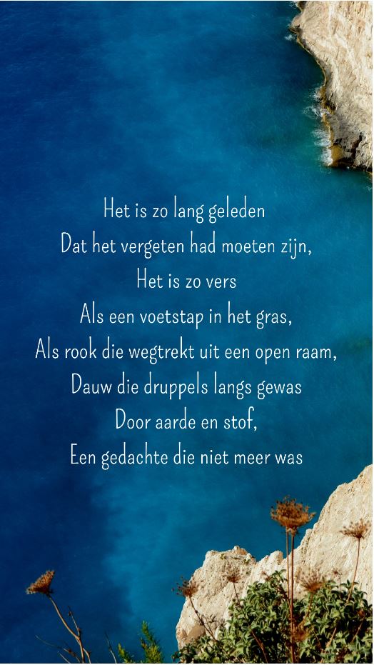 gedicht voor het overlijden moeder