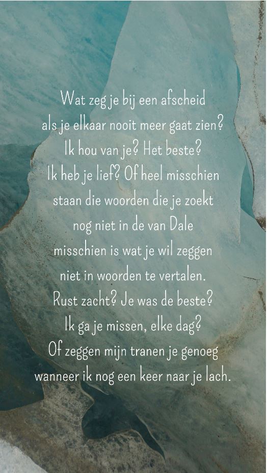 gedicht overlijden moeder