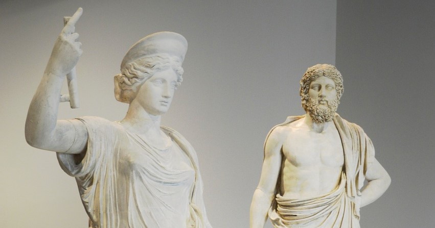 Griekse goden Zeus en Hera
