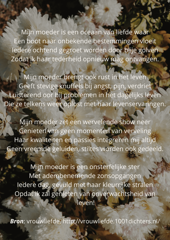 ode aan moeder gedicht