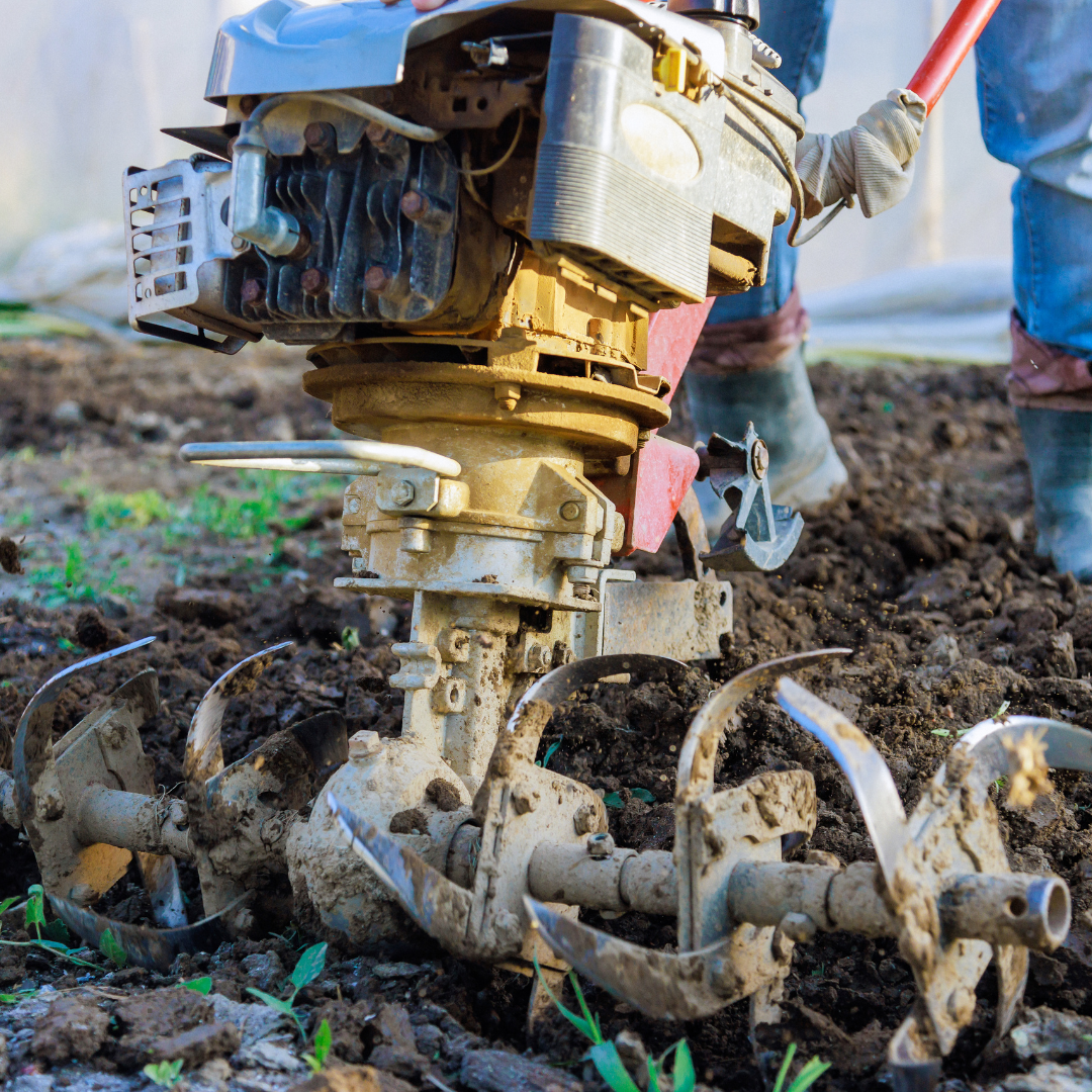 Tuin verbouwen met machine